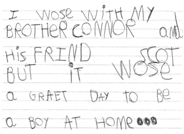 Connor writing sample