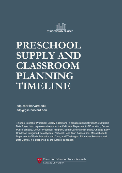 Preschool Supply and Classroom Planning Timeline