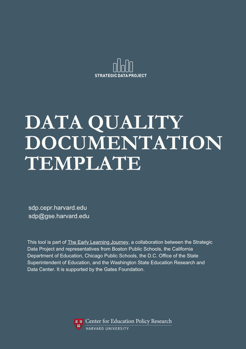 Data Quality Documentation Template